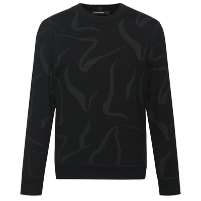 利郎官方可机洗加绒厚保暖羊毛衫