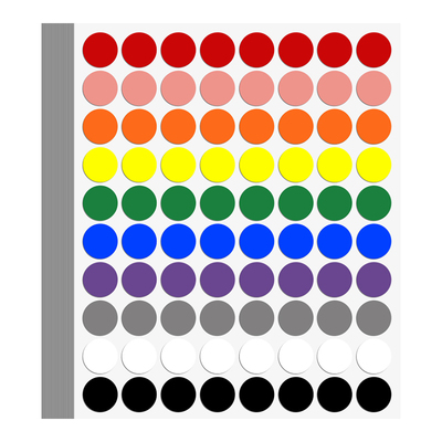 杰利彩色圆点贴纸可粘贴