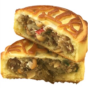 东北老式五仁月饼木糖醇黑芝麻豆沙独立包中秋月饼装一份5个包邮