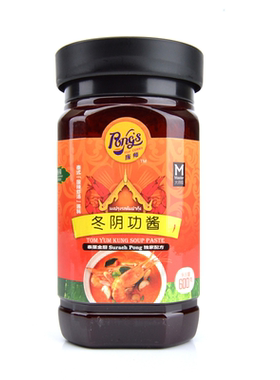 庞师牌冬阴功酱 600克泰国冬荫功酱海鲜火锅底料汤料酸辣浓汤