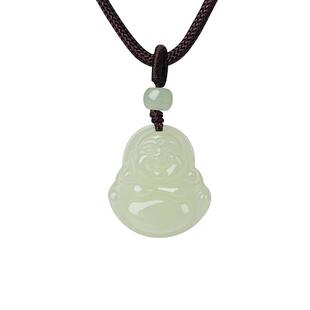 宫里上新玉佛吊坠女款和田玉佛公弥勒佛项链佛吊坠毛衣链生日礼物