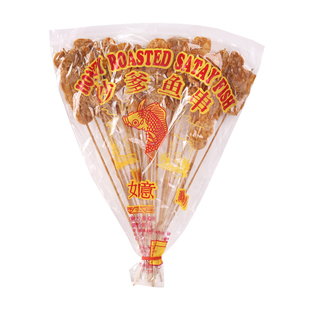 泰国进口特产 正宗如意牌即食沙爹鱼串鱼片70g 童年回忆零食微辣