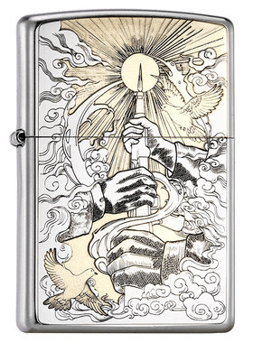 zippo正品打火机星星之火