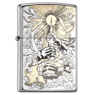 zippo正品打火机 星星之火官方旗舰店防风煤油送男友退伍军旅礼物