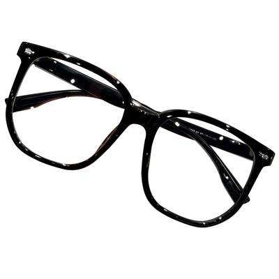 感光变色近视眼镜女黑框防蓝光