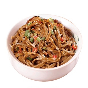 荞麦米皮红油麻酱凉皮免煮速食开袋即食面皮凉拌懒人饱腹代餐袋装