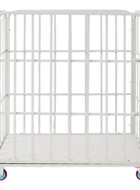 服装厂专用成衣周转车运料手推车2层三层裁片车高栏仓储车置物车