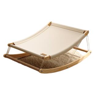 Petpeace猫咪躺椅猫窝四季通用猫吊床狗狗宠物摇篮夏天实木摇摇椅