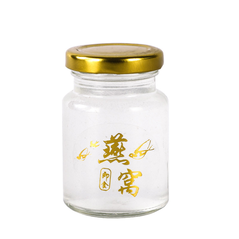 燕窝分装瓶子喜蜜耐高温密封玻璃罐食品级透明小号布丁果酱蜂蜜瓶