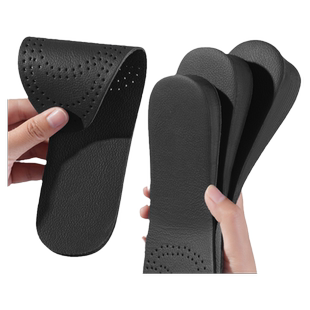 牛皮增高鞋垫男吸汗透气防臭防滑运动减震隐形内增高女不累脚夏季
