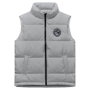 雪中飞羽绒服马甲男女同款时尚情侣白鸭绒坎肩秋冬保暖背心外套潮