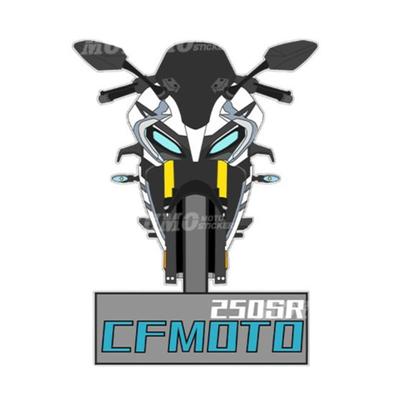 春风250SR车头贴纸拉花改装