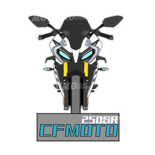 适用春风250SR车头贴纸摩托车拉花个性创意贴花装饰改装配件