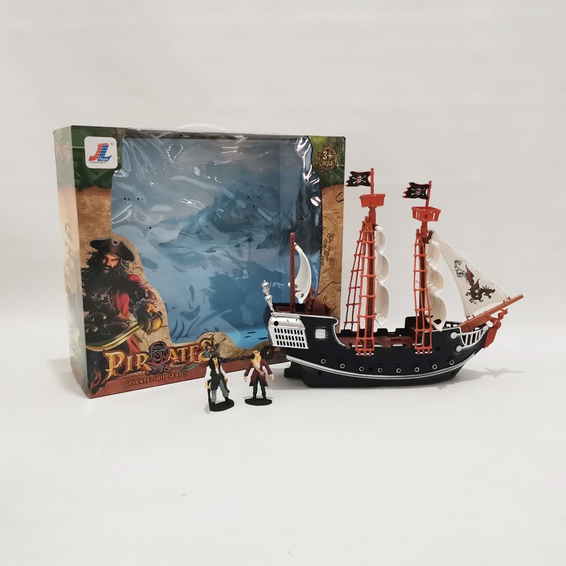 儿童礼物加勒比海盗船帆船玩具船舰批发模型地摊男孩航海海贼外贸