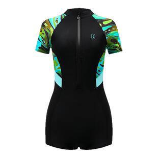 BE范德安2025爆款连体泳衣女大码显瘦保守平角高级感专业竞速温泉