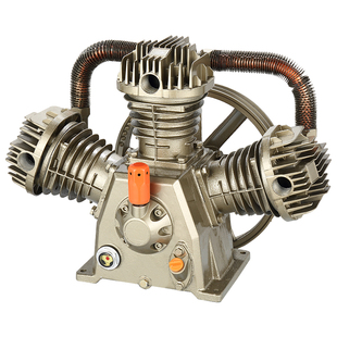 气泵配件大全皮带式空压机泵头双缸三缸空气压缩机工业级高压机头