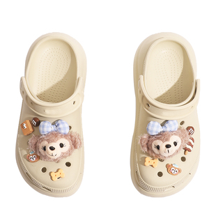 洞洞鞋鞋花适配卡洛驰crocs配饰毛绒鞋扣卡扣鞋子装饰配件可拆卸