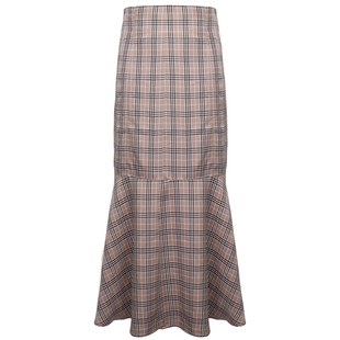 Nice Claup新款日系可爱甜美气质牛仔半身裙鱼尾裙141400230C