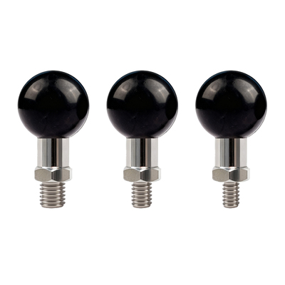 不锈钢包胶M10球头M8M6正牙螺纹