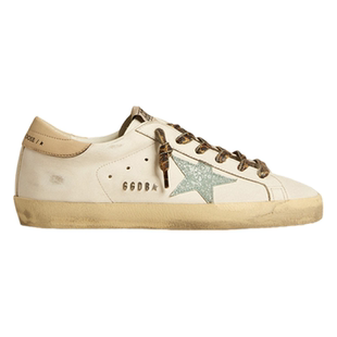Golden Goose女鞋Super-Star豹纹鞋带撞色休闲鞋GGDB
