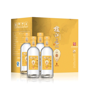 枝江大曲官方店 真选3整箱4瓶500ml42度浓香纯粮食白酒