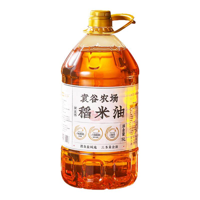 袁谷农场稻米油5L桶装米糠油