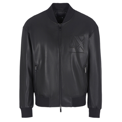 阿玛尼男士皮衣夹克外套