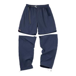 马登工装 山系户外可拆卸机能长裤直筒束脚解构五分短裤子男春夏