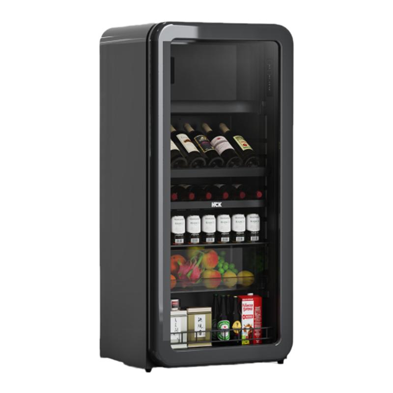 HCK哈士奇恒温红酒柜家用嵌入式冷藏柜小型葡萄酒柜冰箱茶叶柜