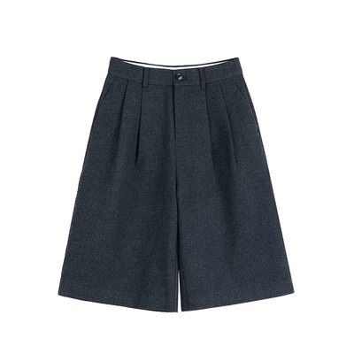 不期而遇西装五分裤休闲阔腿裤