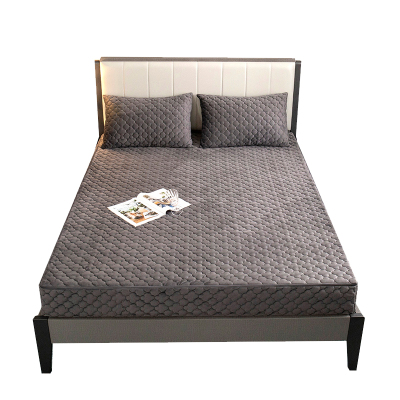 牛奶绒床笠冬季加厚水晶绒床罩