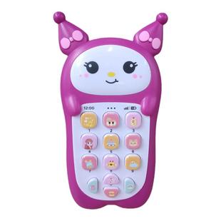 宝宝益智早教手机玩具儿歌音乐动物叫声闪光小兔子电话0-3岁玩具