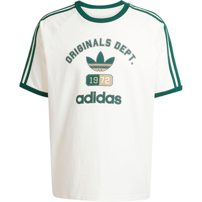 Adidas/阿迪达斯正品2025夏季三叶草男士复古短袖T恤KD6266