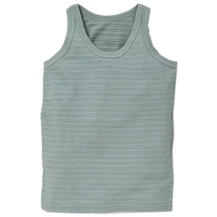 现货◎日本西松屋四季吸汗速干针织儿童男童儿童背心短袖棉混内衣