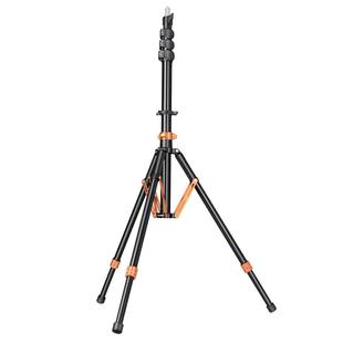 轻装时代UT328气压便携灯架摄影补光灯反折叠灯架2.75米户外室内影棚拍摄专业闪光灯支架直播视频顶光三脚架