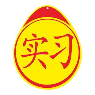 汽车贴纸实习车贴新手上路磁吸磁贴新手开车女司机提示牌搞笑个性创意标志贴纸吸盘大号不伤车漆反光实习贴