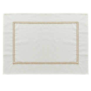 唯米8502北欧复古风棉麻万能盖巾正方形仿亚麻质感床头柜盖布防尘