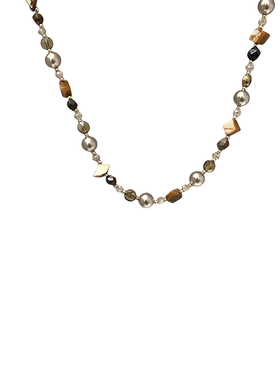 男女秋冬气质高级新款串珠毛衣链