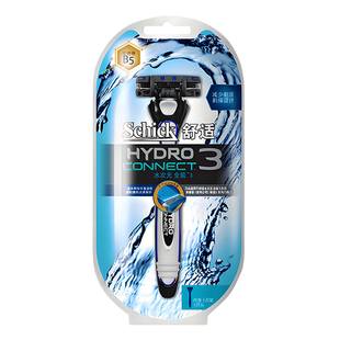 Schick舒适手动剃须刀片刮胡刀水次元刮胡子男士刮胡刀剃须刀三层