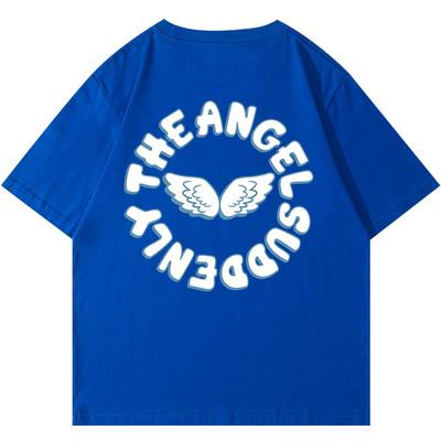 纯棉印花短袖t恤女宽松夏