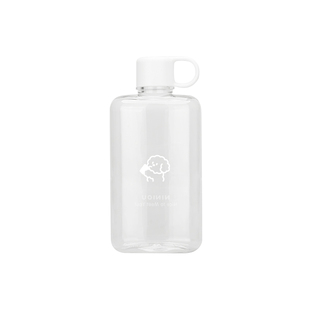 niniou周边丨夏季简约修狗扁扁随行杯耐冷热设计感有盖塑料水杯子