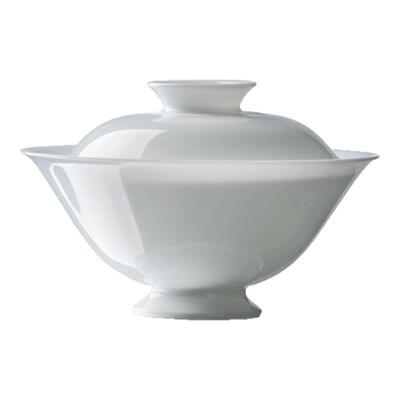 颂文堂薄胎瓷盖碗手工不烫手