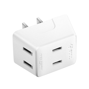 公牛两脚插座转换器超薄迷你二脚转三脚插头插排三孔转两孔分插器