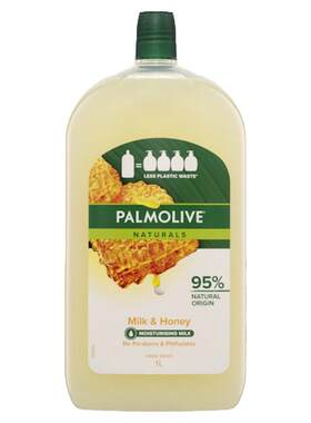 澳大利亚直邮Palmolive牛奶蜂蜜滋润洗手液温和清洁嫩滑补充正品