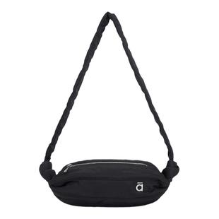 alloy/乐几糖果包意大利尼龙单肩斜挎包休闲运动小包白色牛角包