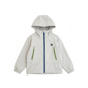 【三季通用 】中大童户外山系防风防泼水连帽登山外套软壳冲锋衣