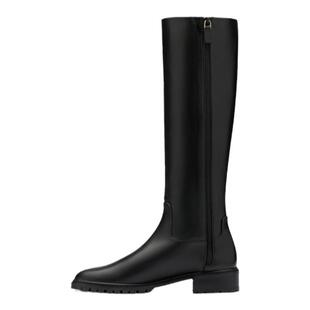 SW CITY ZIP KNEE-HIGH BOOT 秋冬圆头及膝靴长筒靴骑士靴女