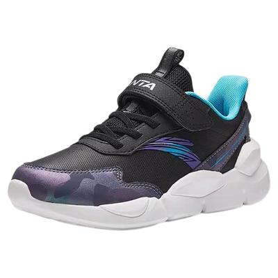 安踏皮面男童运动鞋防水秋冬跑鞋