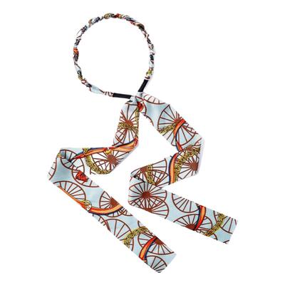 宫廷繁花飘带发箍女2025年新款时尚发带丝巾绑发外出百搭编发头饰