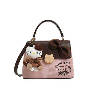 官网正版CowKitty可爱蝴蝶结包包女2025新款超火小众不撞款斜挎包